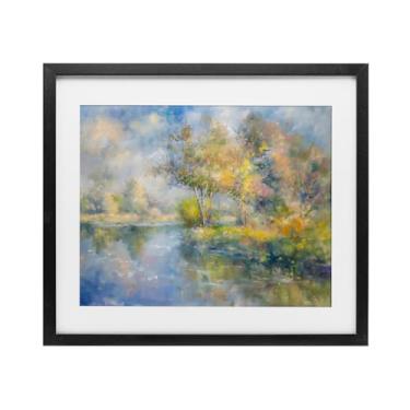 Imagem de Stupell Industries Impressão emoldurada Colors By The Water Black Under Glass, design by Creative Studio, 13 x 16