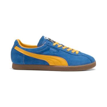 Imagem de PUMA Tênis masculino Brasil com cadarço casual - laranja, Azul, 39