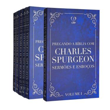 Imagem de Box 1 Pregando a Bíblia com Charles Spurgeon 6 Volumes Capa Brochura