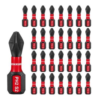 Imagem de Conjunto de brocas de chave de fenda GEINXURN Magnetic PH2 30 unidades