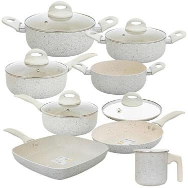 Imagem de Jogo Panelas Antiaderente Cerâmica Ibiza Premium 8 Peças