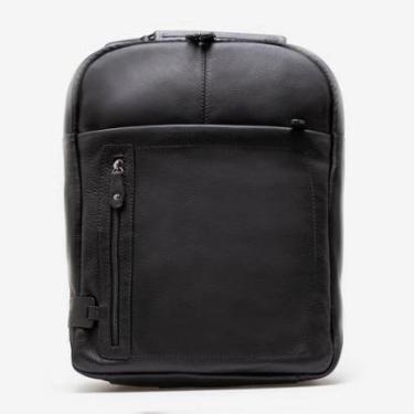 Imagem de Mochila Em Couro Preto-Masculino