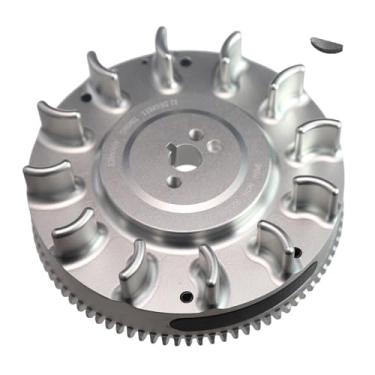 Imagem de Volante elétrico de tarugo de partida para Honda GX160/GX200, clone 196cc, para motores Tillotson, prata