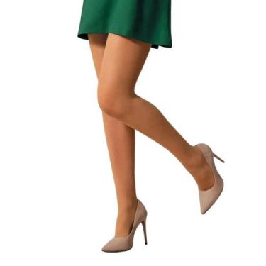 Imagem de Meia calça feminina selene fio 15 clássica 9020.001, G, NATURAL