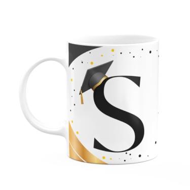 Imagem de JPS INFO, Caneca de Formatura - Inicial do nome letra S - 325ml