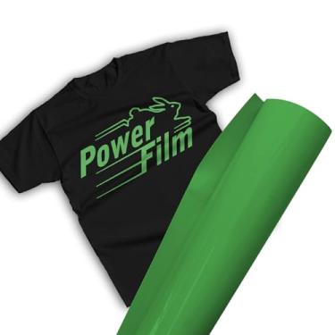 Imagem de Filme de Recorte Power Film Premium Verde – Termotransfer Vinil HTV para Tecido e plotter de recorte – Bobina 0.50x5m