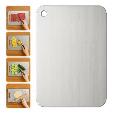 Imagem de Tábua de corte de titânio YouLee 30x20cm Antiaderente Dupla Face - YoY