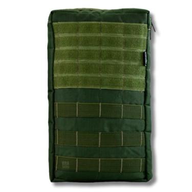 Imagem de Porta Refil de Hidratação 2.5L – Rip Stop Reforçado, Isolamento Térmico, Fixação Modular, Compatível com Colete, Bolso Térmico com Saída para Mangueira – 40×22×4 cm (Verde)