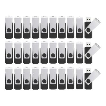 Imagem de Unidades flash Woolken de 4 GB USB 2.0, pacote com 100 cordões - Woool