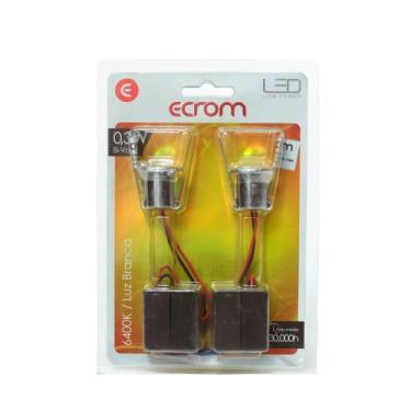 Imagem de Mini Spot de Teto LED 6400K Luz Branca 0,3W Bivolt Embutir - Ecrom, Bi
