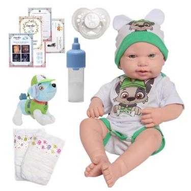 Imagem de Bebê Reborn Menino Corpo 100% Silicone Pode Dar Banho - Cegonha Reborn