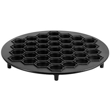 Imagem de GLOGLOW Molde para Fazer Bolinhos Com 37 Furos, Fabricantes de Massas e Acessórios Prensa para Ravióli Com Furos de 2,3 Cm de Diâmetro, Ferramenta de Cozimento para Bolinhos Caseiros, Wontons e