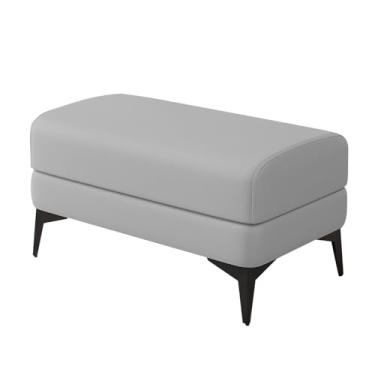 Imagem de uhyOHF Organizador de bancos de armazenamento de sapatos, banco de entrada, banco otomano, banco de extremidade da cama, apoio para os pés estofado de entrada, para entrada, corredor, sala de reuniões