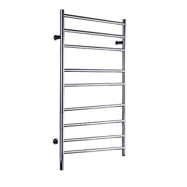 Imagem de APUM Toalheiro aquecido, com 9 barras aquecidas de aço inoxidável 304 toalheiro aquecido montado na parede – Baixo consumo de energia para casa de hotel (chave oculta)