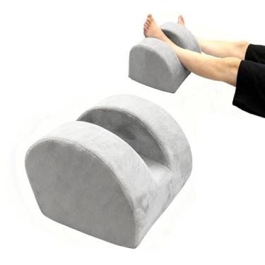 Imagem de YZRYXHWL Travesseiro de cirurgia de joelho, equipamento de recuperação de cirurgia de joelho, almofada de cunha elevada, espuma de elevação, suporte de tornozelo para circulação das pernas