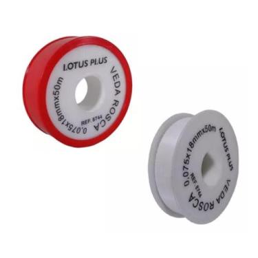 Imagem de Fita Veda Rosca Teflon 18mm X 50 Metros Lotus Plus 8744