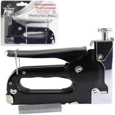 Imagem de Grampeador resistente, ideal, para papel, trabalho, escritorio, costura, resistente, duravel, compacto,