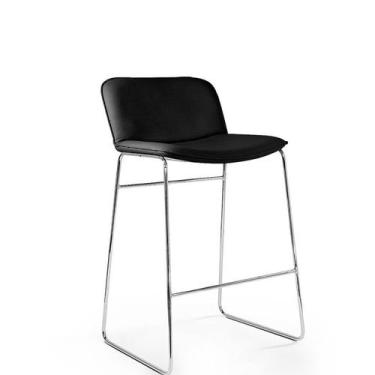 Imagem de Banqueta alta Martiflex Rennes em aço Maciço cromada - Rennes20