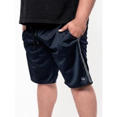 Imagem de Bermuda Esporte Plus Size Masculina Com Bolsos Tecido Helanca Premium-Masculino