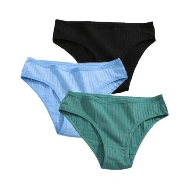 Imagem de Conjunto De Calcinhas De Algodão Femininas Lingerie Sexy Tamanhos XS-5