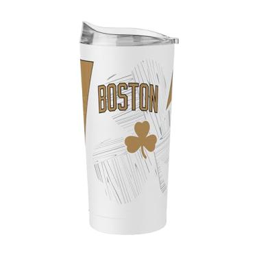 Imagem de FANMATS Copo de aço inoxidável NBA Boston Celtics City Edition 590 ml – Acabamento em pó de parede dupla isolado e durável - Design City Edition, mantém as bebidas quentes e frias por horas