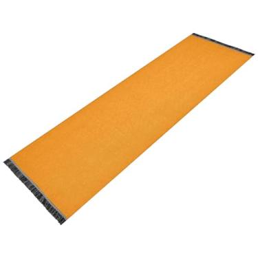 Imagem de GAIGEO Tapete longo de poliéster laranja escuro corredor 183 x 59,7 cm tapetes de sala de estar, tapete de entrada corredor, tapete de cozinha lavável