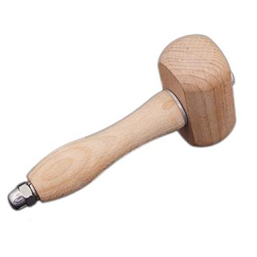 Imagem de Martelo de Gravura em Madeira Faya Punção para Couro Ferramenta Carpintaria Bem Equilibrada e Artesanal Uso Doméstico
