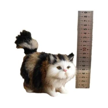 Imagem de Modelo De Gato De Pelúcia Fofo Para Meninas, Brinquedo Realista De Ani