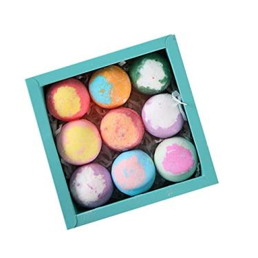 Imagem de Kit de Banho com 9 Unidades 30g Bola Sal Bombas Óleo Essencial para Hidratação da Pele das Mãos Pés e Corpo Espuma Spa Aromática Cheiro Suave Hidrata Macia Alivia Estresse Bolhas Abundantes Ingredient