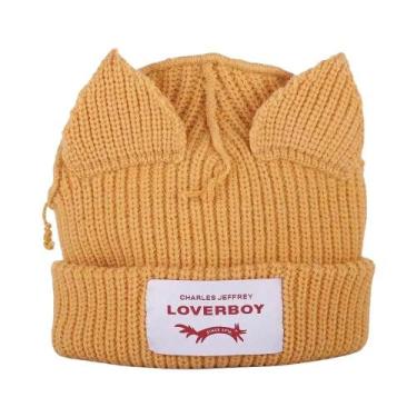 Imagem de Chapéu de Raposa Cinza Crochê - Gorro de Inverno para Mulheres - Estil