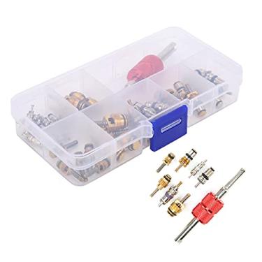 Imagem de KIMISS Conjunto de Núcleo de Válvula de Ar Condicionado de Carro 40 PCS Com Ferramenta de Remoção - Substituição Compatível para 5101791AA / 5189373AA - Ideal para Reparo e Manutenção de A/C