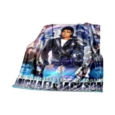 Imagem de Cobertor Super Macio Michael J-Jackson De Alta Qualidade Para Viagem, 