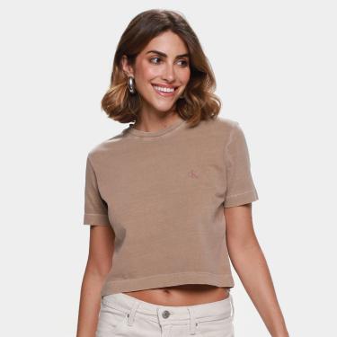 Imagem de Camiseta Calvin Klein Stone Logo Relevo Feminino-Feminino