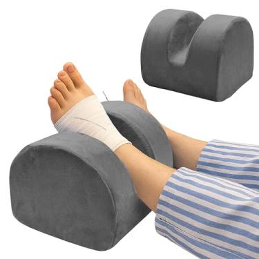 Imagem de Eiury Almofada de substituição de joelho para elevação pós-operatória e suporte de extensão da perna – Cunha de elevação do calcanhar para alinhamento dos membros inferiores e descanso confortável