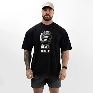 Imagem de Camiseta Masculina Oversized Estilo Academia Confortável-Masculino