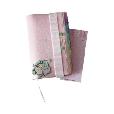 Imagem de Faixa Elástica Kawaii Para Caderno Planner A7 M5 Com Decoração De Estr