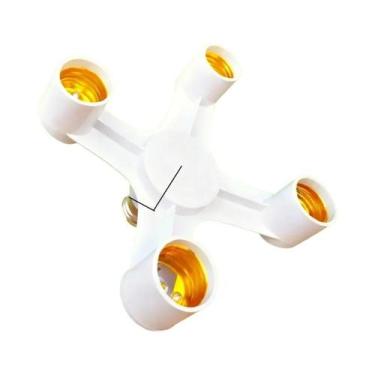 Imagem de Adaptador Divisor De Soquete Para Lâmpada LED E27 2 Em 1, 3 Em 1, 4 Em