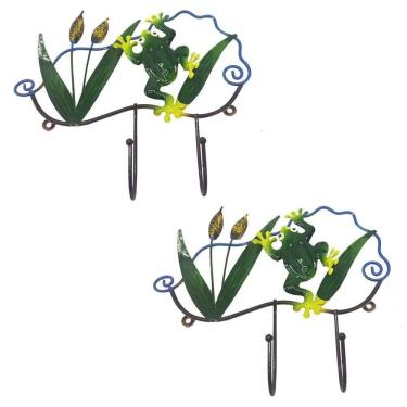 Imagem de Gancho De Ferro Porta Chapeu Bolsa Sapo 2 Unidades