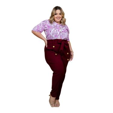 Imagem de CAMISA MANGA CURTA FLORAL PLUS SIZE DOLCE SEDUTTI  S20