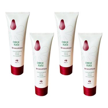 Imagem de Kit 4 Shampoo Doce Raiz Natural De Extrato De Batata Doce De 250ml