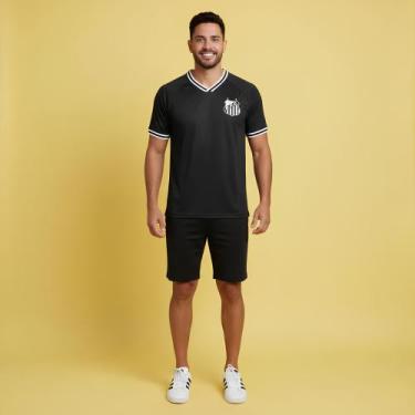 Imagem de Camisa Camiseta Santos FC Masculina Ponto Oficial Licenciada - Brazili