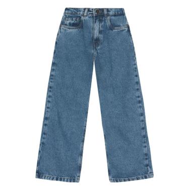 Imagem de Calça wide leg infantil menina em jeans Brandili