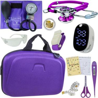 Imagem de Kit Enfermagem Maleta Completo Super Luxo + Monitor Glicose - Love Sau