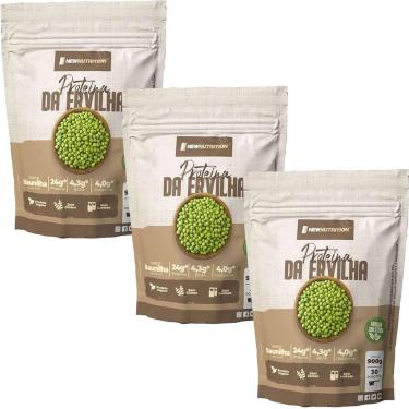 Imagem de Kit 3X Proteína da Ervilha - 900g Refil Baunilha - NewNutrition-Masculino