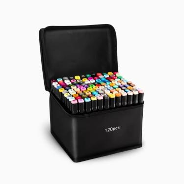 Imagem de Kit 36 Canetas Marcadoras Ponta Dupla – Arte, Cor E Criatividade Sem Limites!