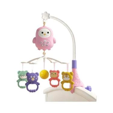 Imagem de Móbile Musical Para Berço Com Luzes E Projeção, Brinquedo De Sino Para