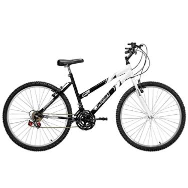 Imagem de Bicicleta de Passeio Ultra Bikes Esporte Bicolor Aro 26 Reforçada Freio V-Brake,18 Marchas Preto/Branco