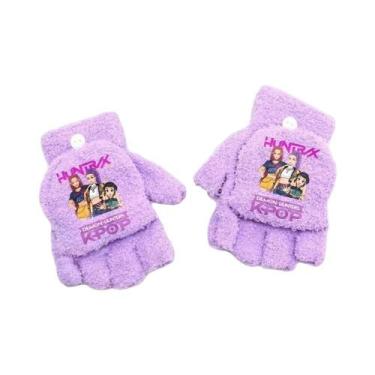 Imagem de Luvas De Inverno Para Meninas, Estilo Cartoon, Sem Dedos, Moda KPop, P