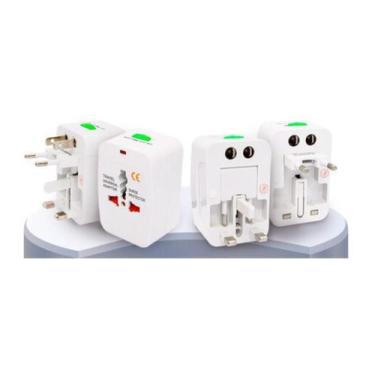 Imagem de Adaptador Tomada Universal Internacional Viagem  Bivolt 110V ou 220V  