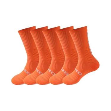 Imagem de Meias De Ciclismo Masculinas De Compressão Até O Joelho, 5 Pares, Para